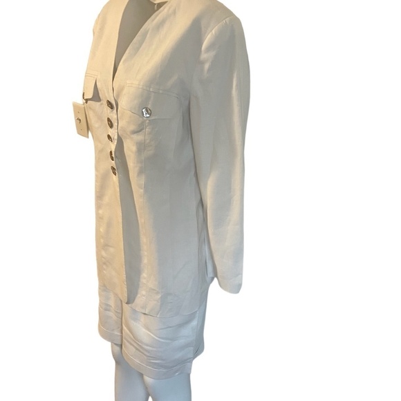 Caroline Kendrick Tunic capri set  Linen set size 8 - Picture 3 of 7